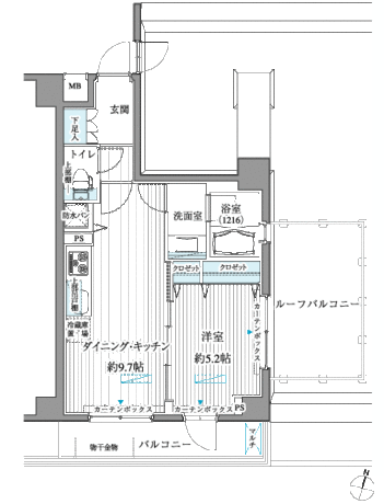 メゾンカルム西新宿 3階 1DK 150,350円〜159,650円の写真1-slider