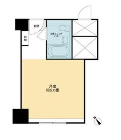 赤坂レジデンシャルホテル 9階 1R 58,200円〜61,800円の写真1-slider