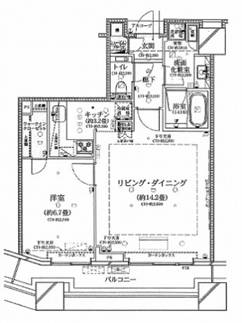 コンシェリア西新宿タワーズウエスト 6階 1LDK 199,820円〜212,180円の写真1-slider