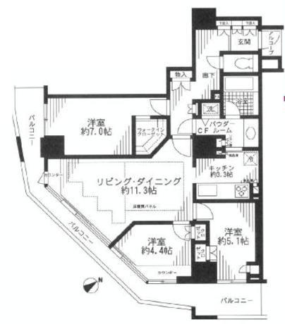 セントラルレジデンス新宿シティタワー 8階 3LDK 266,750円〜283,250円の写真1-slider