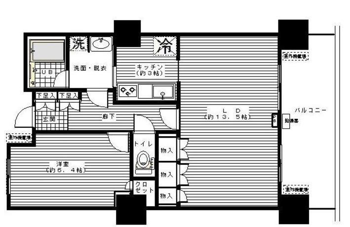 豊洲シエルタワー 6階 1LDK 173,630円〜184,370円の写真1-slider