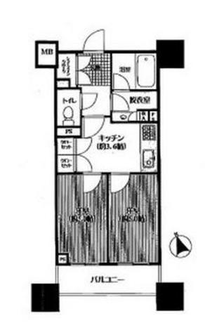 ファミール新宿グランスイートタワー 4階 2K 183,330円〜194,670円の写真1-slider