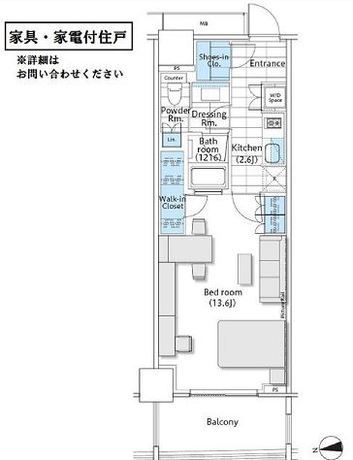 コンフォリア新宿イーストサイドタワー 4階 1K 223,100円〜236,900円の写真1-slider
