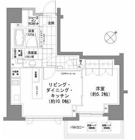 パークハビオ渋谷 5階 1LDK 232,800円〜247,200円の写真1-slider