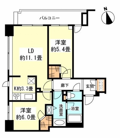 ファミール新宿グランスイートタワー 19階 2LDK 320,100円〜339,900円の写真1-slider