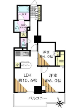 セントラルレジデンス新宿シティタワー 7階 2LDK 184,300円〜195,700円の写真1-slider