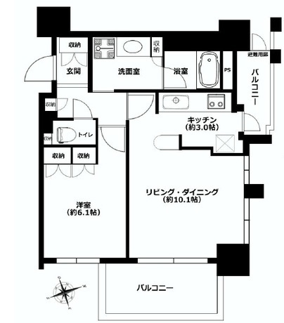 ファミール新宿グランスイートタワー 4階 1LDK 194,000円〜206,000円の写真1-slider