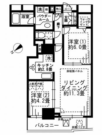 セントラルレジデンス新宿シティタワー 25階 2LDK 230,860円〜245,140円の写真1-slider