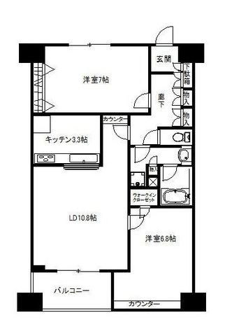 東新宿レジデンシャルタワー 10階 2LDK 187,210円〜198,790円の写真1-slider