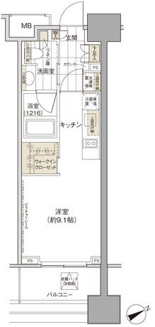 パークハビオ西新宿 2階 1R 112,520円〜119,480円の写真1-slider