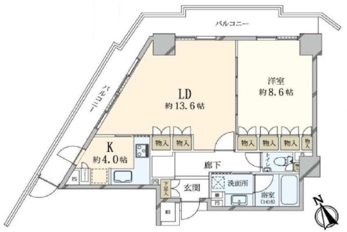 ローレルコート新宿タワー 32階 1LDK 221,160円〜234,840円の写真1-slider