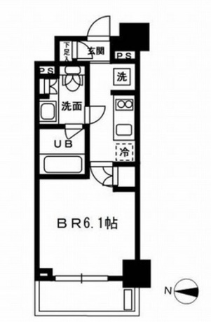 レジディア新宿イースト3 9階 1K 98,940円〜105,060円の写真1-slider