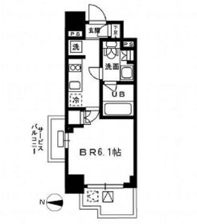 レジディア新宿イースト3 2階 1K 94,090円〜99,910円の写真1-slider