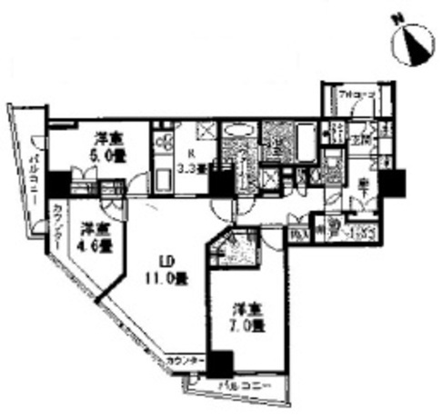 セントラルレジデンス新宿シティタワー 14階 3SLDK 279,360円〜296,640円の写真1-slider