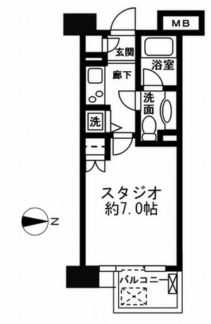 レジディア新宿イースト2 2階 1K 87,300円〜92,700円の写真1-slider