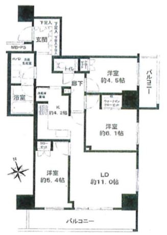 ザ・パークハウス新宿タワー 5階 3LDK 276,450円〜293,550円の写真1-slider