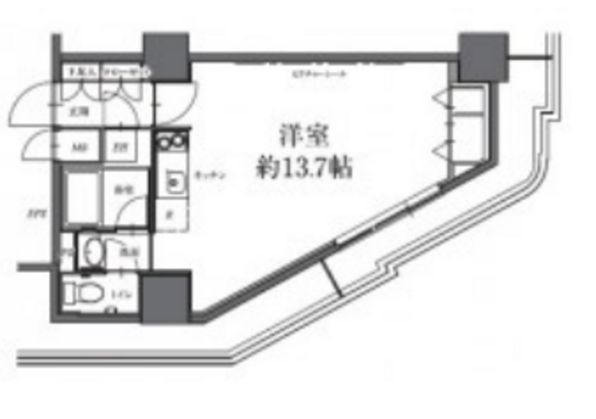 HF駒沢公園レジデンスタワー 13階 1R 114,460円〜121,540円の写真1-slider