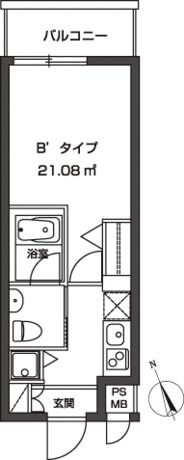 レジディア虎ノ門 6階 1K 116,400円〜123,600円の写真1-slider
