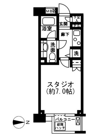 レジディア新宿イースト2 5階 1K 90,210円〜95,790円の写真1-slider