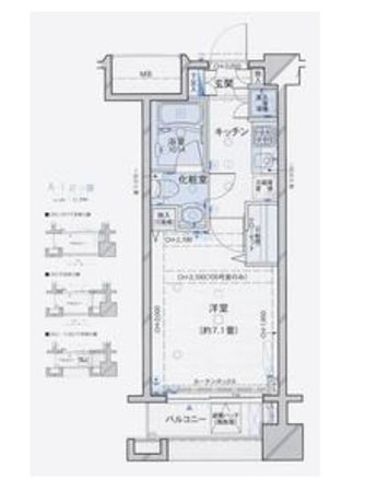 パレステュディオ神楽坂シティタワー 2階 1K 91,665円〜97,335円の写真1-slider