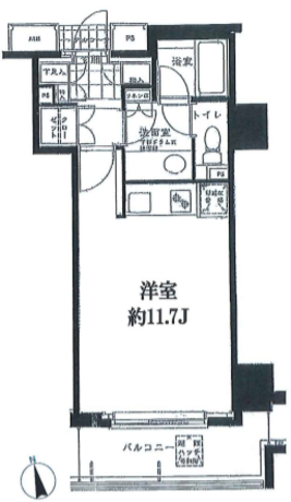 アリビオーレ神楽坂シティタワー 3階 1R 114,460円〜121,540円の写真1-slider