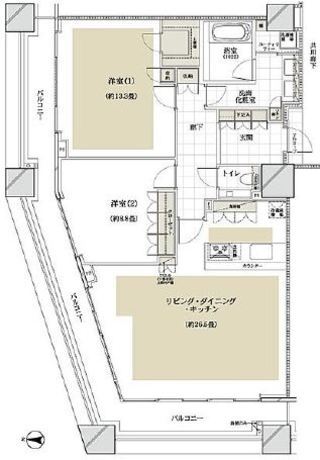 コンシェリア西新宿タワーズウエスト 42階 2LDK 465,600円〜494,400円の写真1-slider