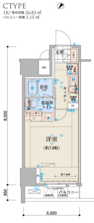 リヴシティ日本橋ネクステシア 11階 1K 92,150円〜97,850円の写真1-slider