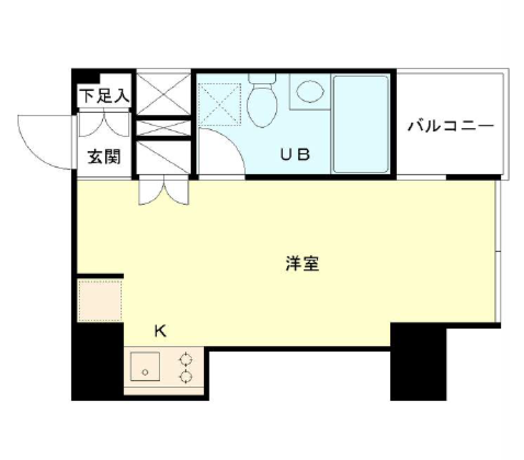 東京松屋UNITY 5階 1R 87,300円〜92,700円の写真1-slider