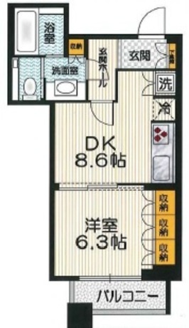 アトラスタワー西新宿 4階 1DK 145,500円〜154,500円の写真1-slider