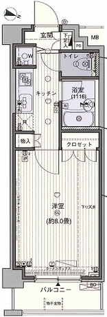 ラグジュアリーアパートメント西新宿 2階 1K 85,360円〜90,640円の写真1-slider
