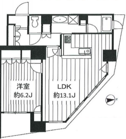 ドレッセ目黒インプレスタワー 3階 1LDK 192,060円〜203,940円の写真1-slider