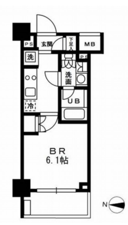 レジディア新宿イースト3 4階 1K 97,000円〜103,000円の写真1-slider