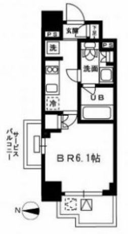 レジディア新宿イースト3 8階 1K 99,910円〜106,090円の写真1-slider