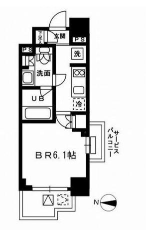 レジディア新宿イースト3 2階 1K 90,210円〜95,790円の写真1-slider
