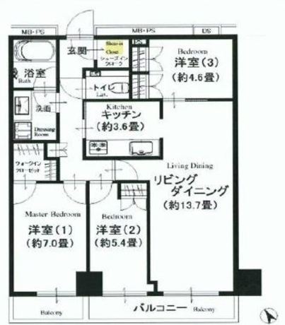 ザ・パークハウス新宿タワー 16階 3LDK 300,700円〜319,300円の写真1-slider