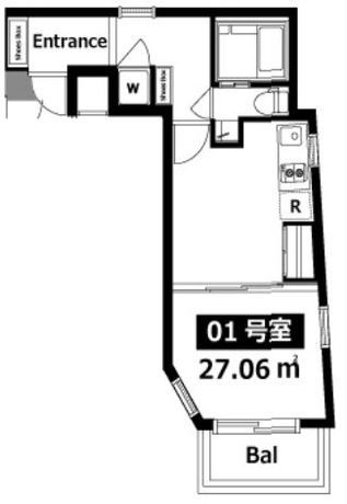パティオ西新宿 2階 1DK 105,730円〜112,270円の写真1-slider
