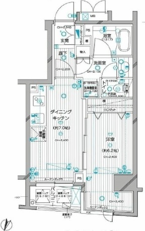 デュオスカーラ神楽坂タワー 1階 1DK 116,400円〜123,600円の写真1-slider