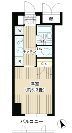 タキミハウス渋谷 2階 1K 101,850円〜108,150円の写真1-slider