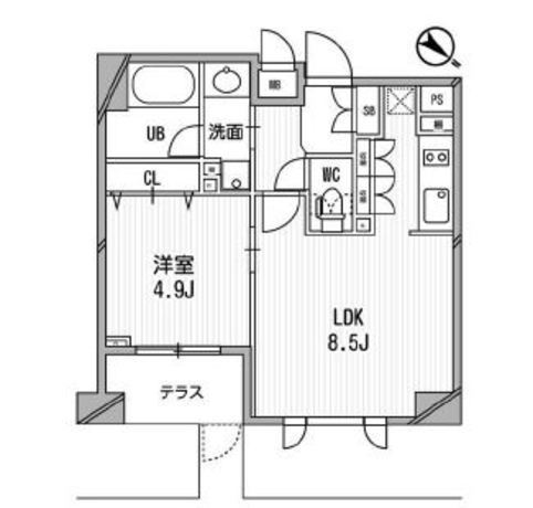 クリオ渋谷ラ・モード 1階 1LDK 173,630円〜184,370円の写真1-slider