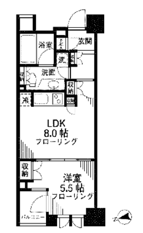 シティハウス東京新橋 6階 1LDK 166,840円〜177,160円の写真1-slider