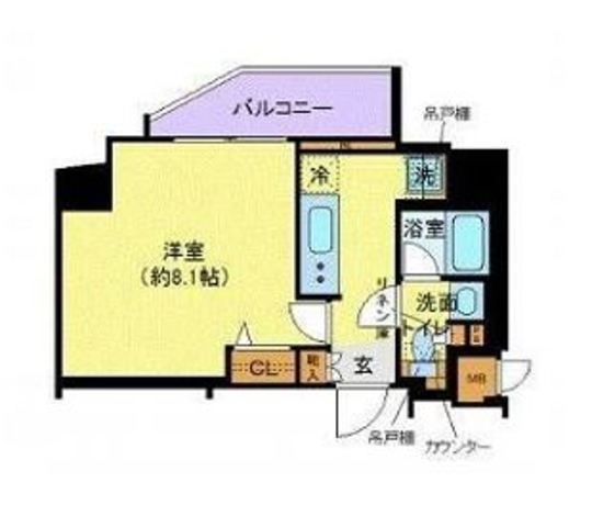 ズーム西新宿 4階 1K 121,250円〜128,750円の写真1-slider