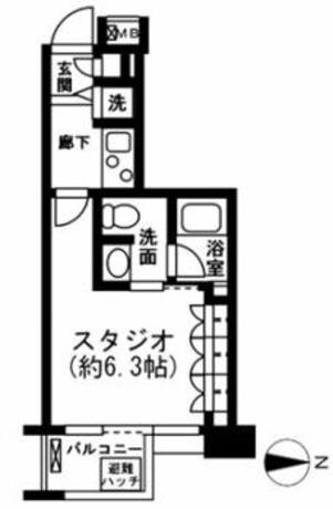 レジディア新宿イースト2 3階 1K 89,240円〜94,760円の写真1-slider