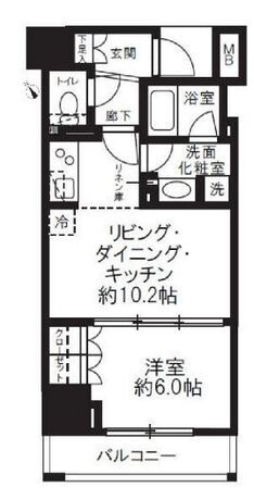 パークハウス西早稲田アーバンス 6階 1LDK 150,350円〜159,650円の写真1-slider