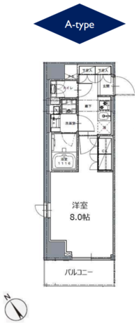 レジディア白金高輪2 5階 1K 118,340円〜125,660円の写真1-slider