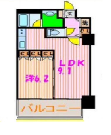 プラーズタワー東新宿ビル 12階 1LDK 194,000円〜206,000円の写真1-slider