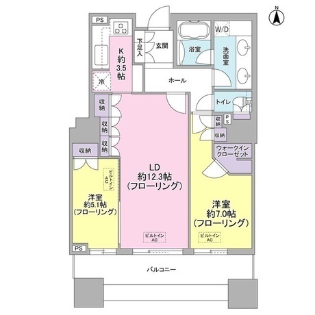 東京パークタワー 23階 2LDK 339,500円〜360,500円の写真1-slider