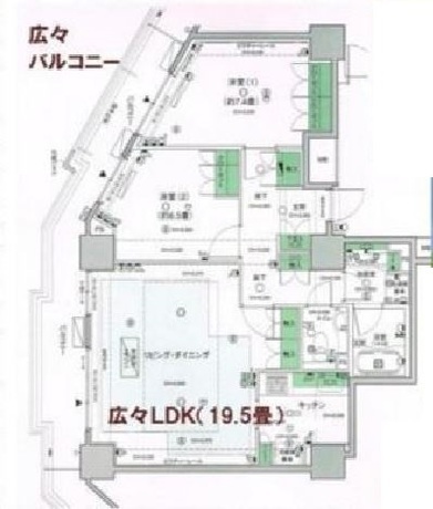 ローレルコート新宿タワー 27階 2LDK 309,430円〜328,570円の写真1-slider