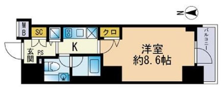 セレニティコート渋谷神泉 3階 1K 127,070円〜134,930円の写真1-slider
