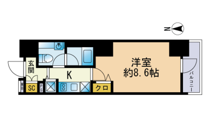 セレニティコート渋谷神泉 11階 1K 129,980円〜138,020円の写真1-slider