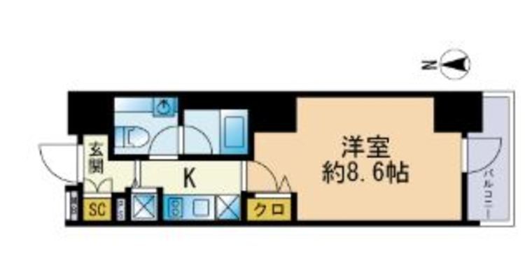 セレニティコート渋谷神泉 12階 1K 136,770円〜145,230円の写真1-slider